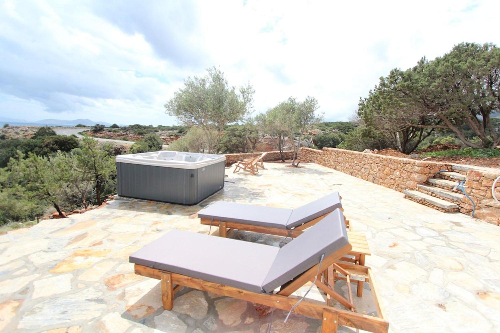 Ligaridia Villa Rouvis With Outdoor Hot Tub מראה חיצוני תמונה
